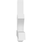 Ekena Millwork Redmond Architectural Grade PVC Gable Bracket, 84"W x 24 1/2"H x 4"D x 4"F, 7/12 Pitch GBP084X25X0404RED00 - alternate 2